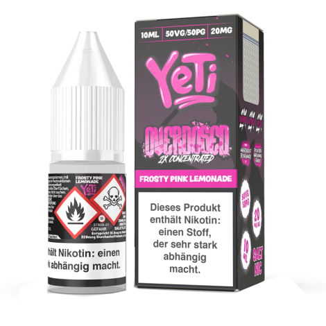 Yeti Overdosed - Frosty Pink Lemonade - 10 ml Nikotinsalz Liquid