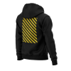 Bang Juice Hoodie Yellow Print Caution Stripes - Merchandise