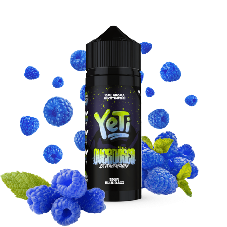 Yeti Aroma - Overdosed - Sour Blue Razz - 10 ml Longfill