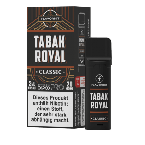 eXvape EXPOD Pro - Flavorist - Tabak Royal Classic Pod - 1er Pack