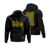 Bang Juice Hoodie Yellow Print Caution Stripes - Merchandise