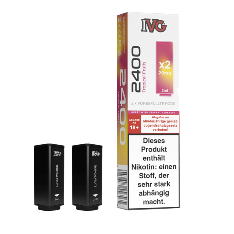 IVG 2400 - Tropical Fruits Pod - 2er Pack