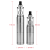 BB-Ware Riccardo KRAFTWERK iTUBE B RTA Kit - 18350 / 18350er - stainless steel