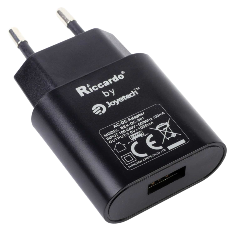 Riccardo� 1A Netzstecker / EU-Adapter schwarz