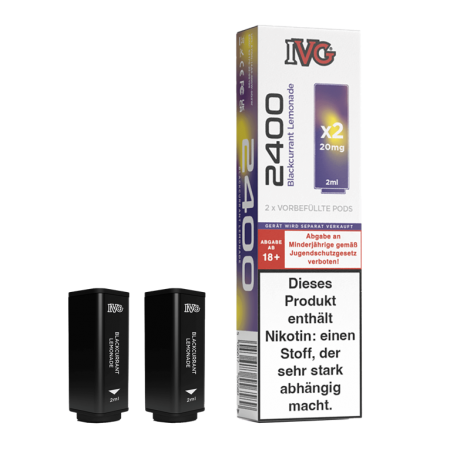 IVG 2400 - Blackcurrant Lemonade Pod - 2er Pack