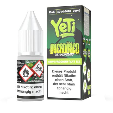 Yeti Overdosed - Kiwi Passionfruit Ice - 10 ml Nikotinsalz Liquid