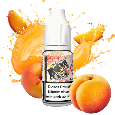 Bang Juice - BOMBBASTIC - Peachy Shells - 10 ml Nikotinsalz Liquid