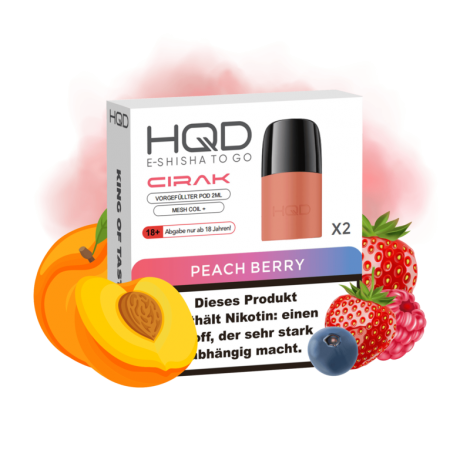 HQD Cirak - Peach Berry Pod - 2er Pack