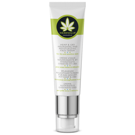 Hemphilia HEMP and CBD nourishing and moisturizing face cream - 50 ml