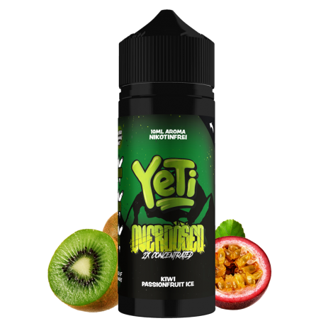 Yeti Aroma - Overdosed - Kiwi Passionfruit Ice - 10 ml Longfill