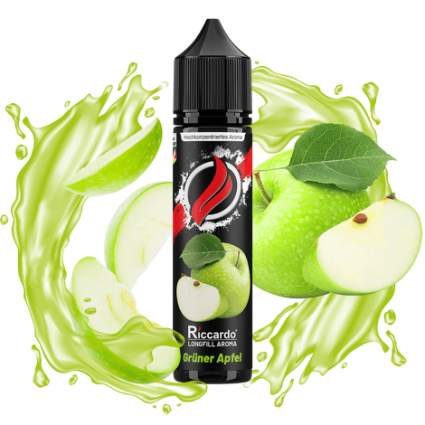 Riccardo Aroma - Gr�ner Apfel - 3 ml Longfill