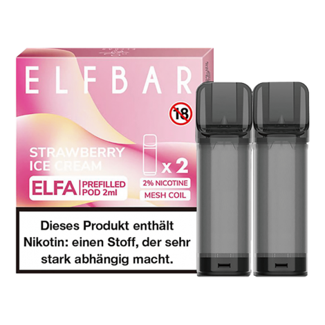 ELF Bar ELFA - Strawberry Ice Cream Pod - 2er Pack