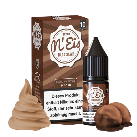 n'EIS - Schokolade - 10 ml Hybrid-Nikotinsalz Liquid